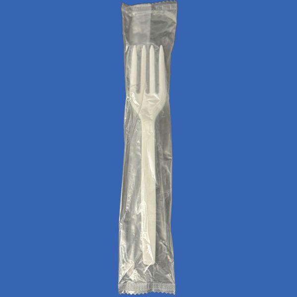 EcoCentury® 7″ PLA Film Wrapped Biodegradable Fork