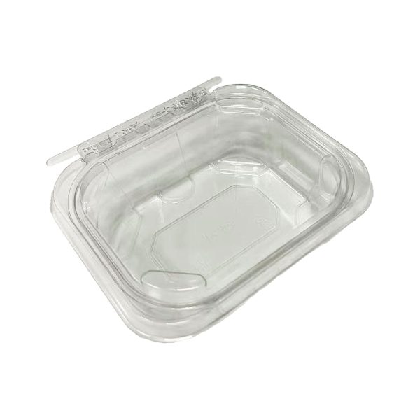 8oz PET Tamper Evident Clear Hinged Clamshell
