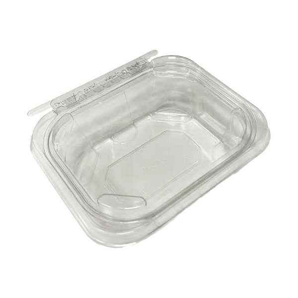 16oz PET Tamper Evident Clear Hinged Clamshell